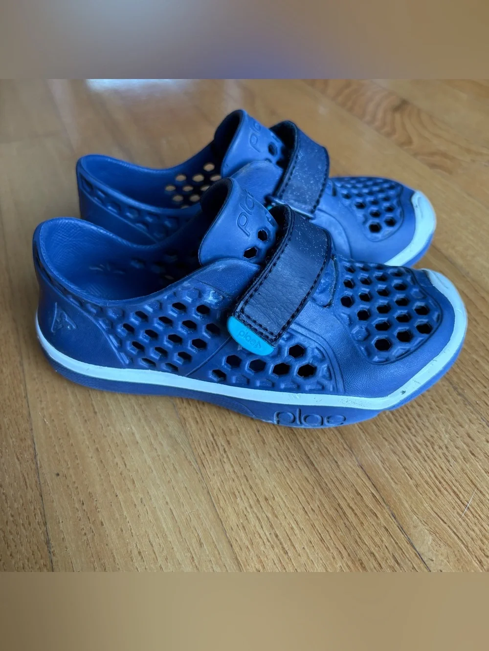 Plae Mimo Shoes Kids Slip On Blue White Water Sneaker Toddler Boys Size 10